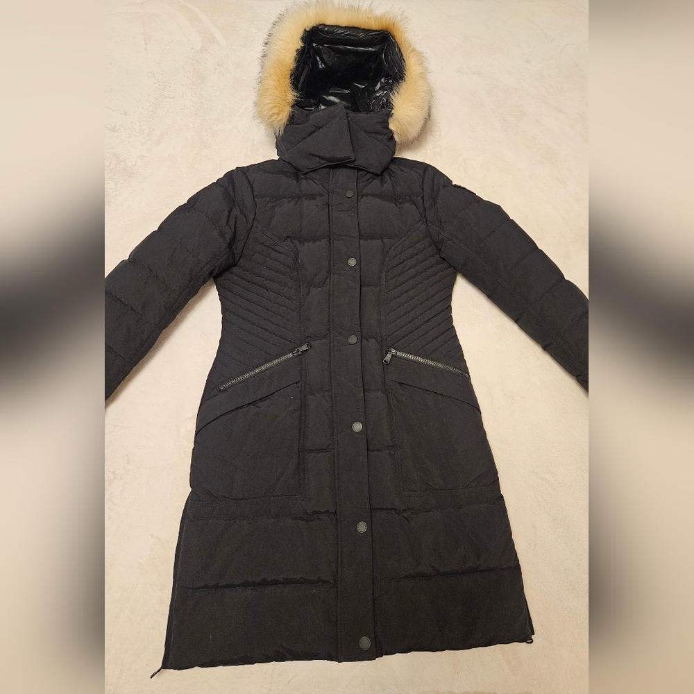 PAJAR Women’s Parka Skylar Faux Fur Hood Puffer Coat Jacket Black Size Small - Picture 10 of 15